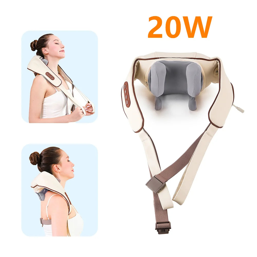 Wireless Kneading Neck Shoulder Massage Shawl