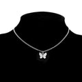 Elegant Double Layer Butterfly Necklace