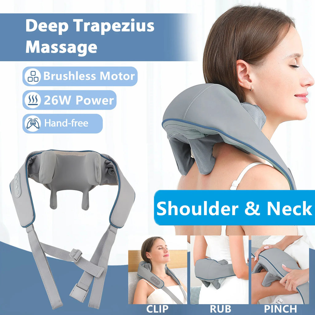 Wireless Kneading Neck Shoulder Massage Shawl