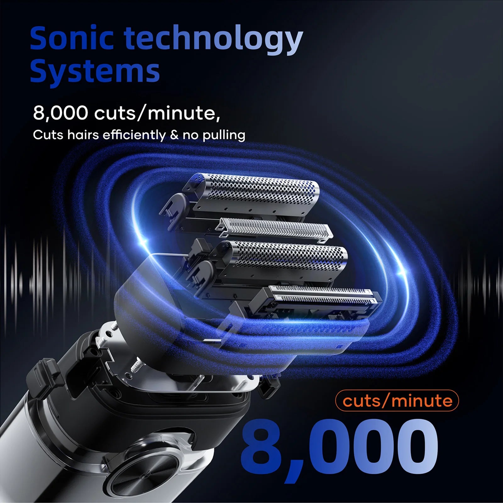 4D Floating Blade Waterproof Electric Shaver