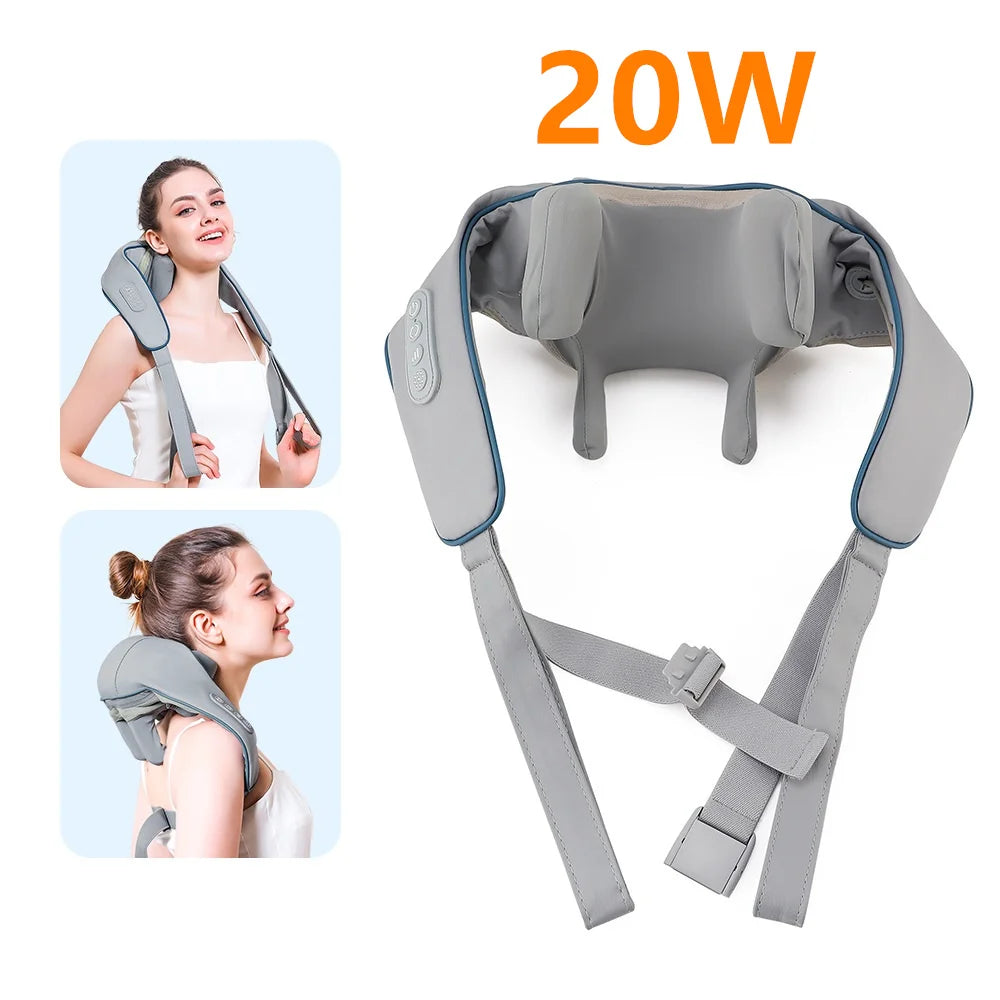 Wireless Kneading Neck Shoulder Massage Shawl