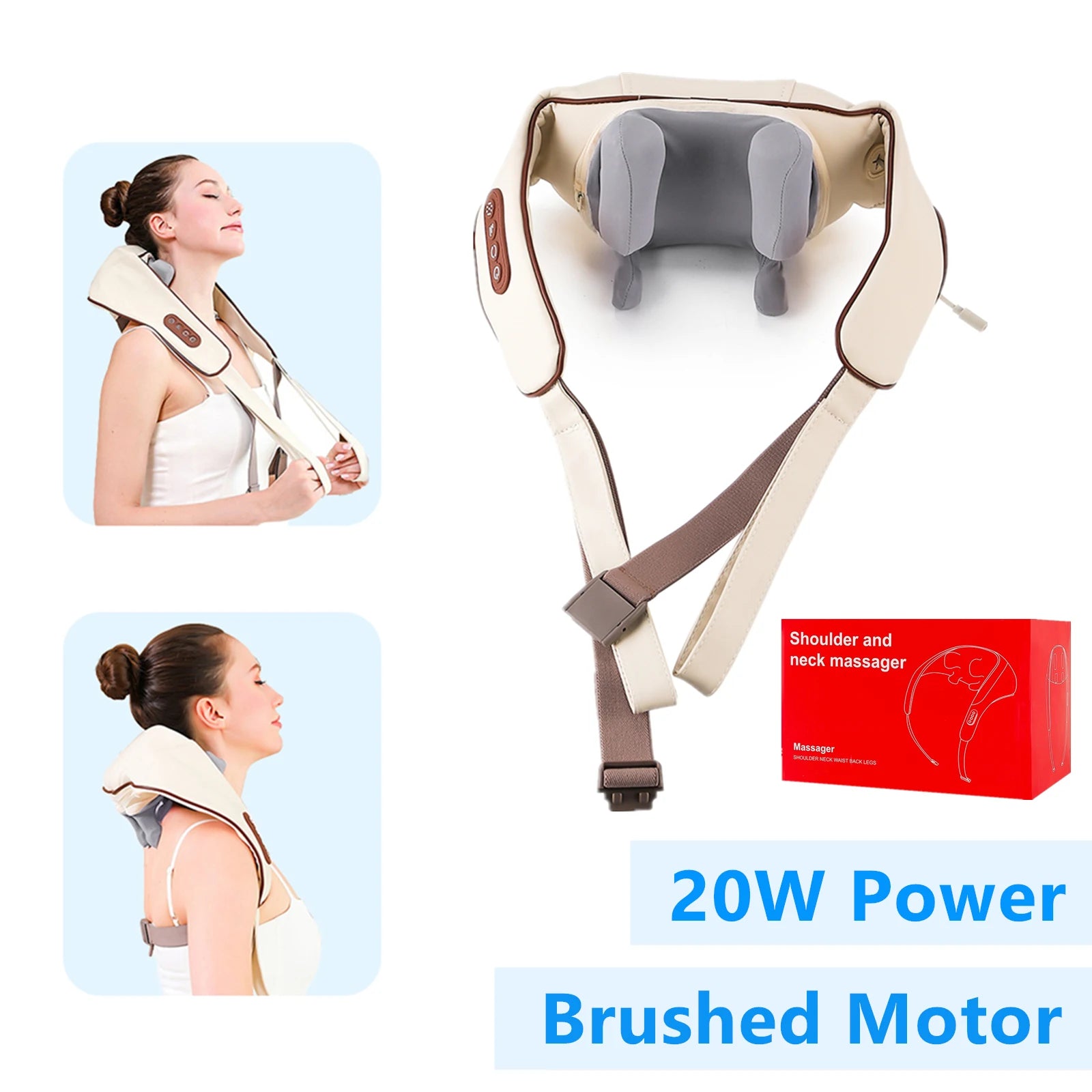 Wireless Kneading Neck Shoulder Massage Shawl