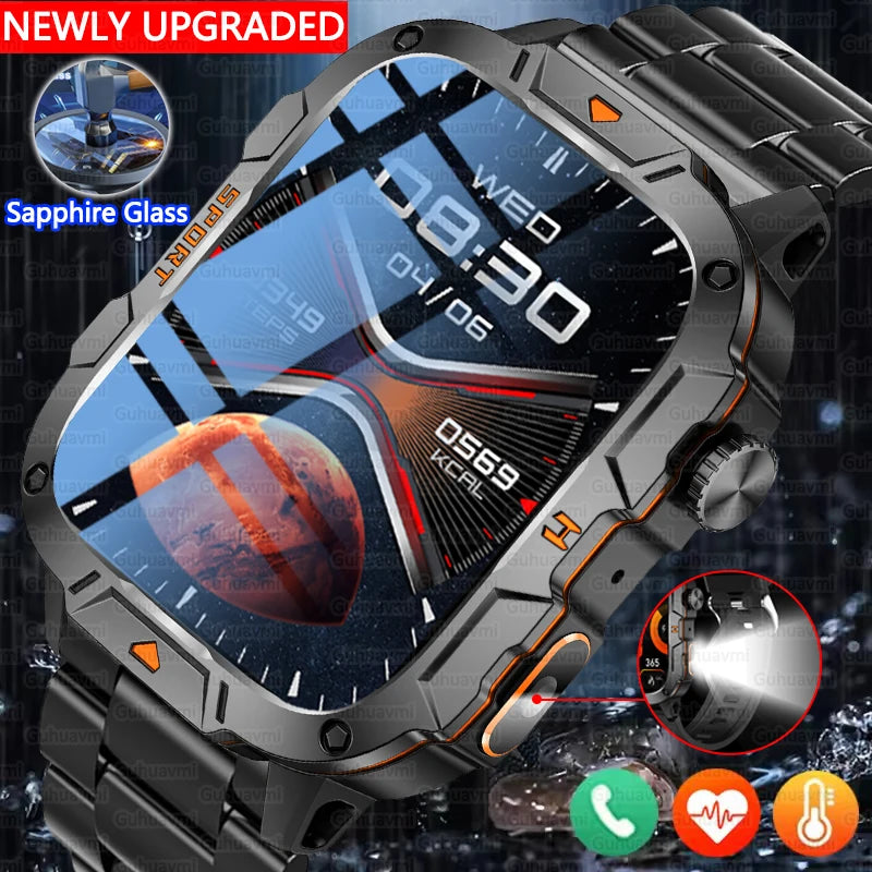 Military Grade AMOLED Waterproof Smart Watch
