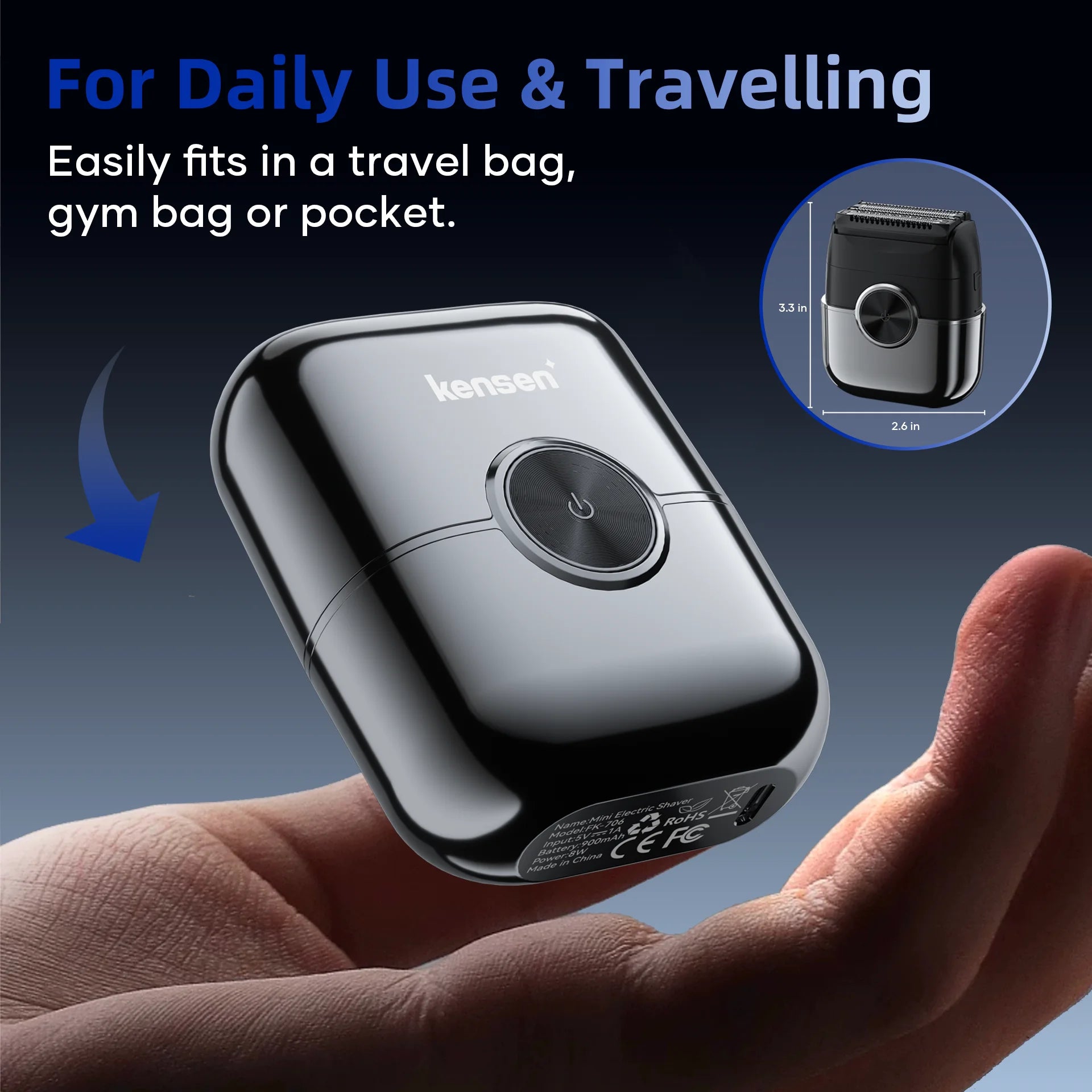 4D Floating Blade Waterproof Electric Shaver