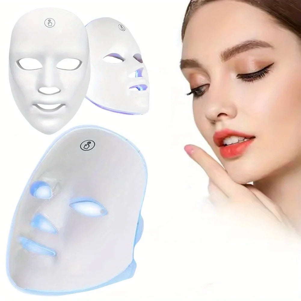 Rechargeable 7-Color LED Facial Care Mask