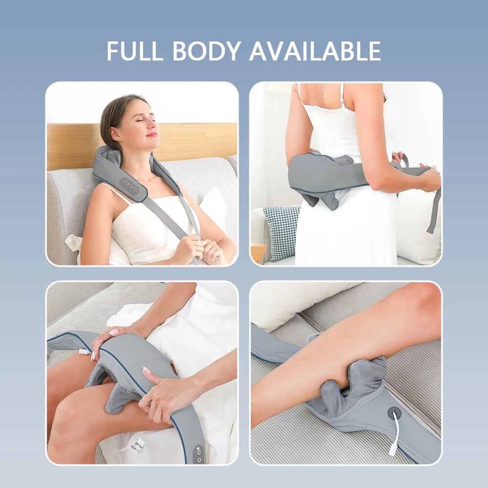 Wireless Kneading Neck Shoulder Massage Shawl